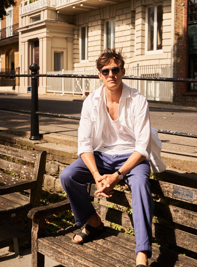 Recycled Italian Rigenerato White Double Pocket Shirt from Neem London