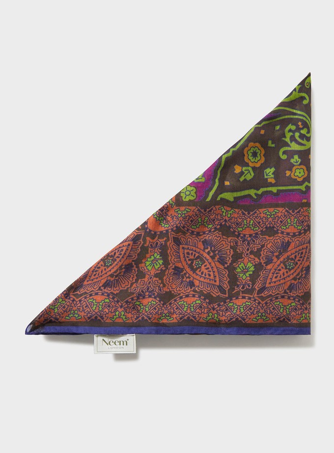 Biodegradable Italian Tencel Pink Paisley Flamboyant Scarf from Neem London