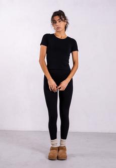 Organic Cotton Leggings, Black via Not Basics