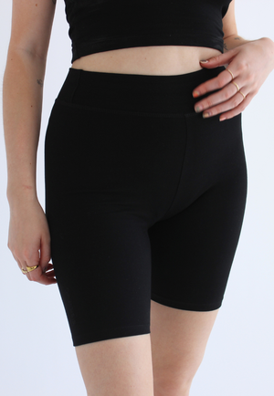 Organic Cotton Cycling Shorts, Black from Not Basics