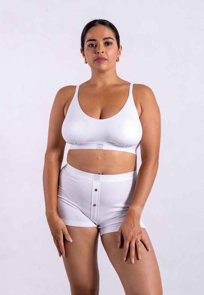 Women's Boxer Briefs, White from Not Basics