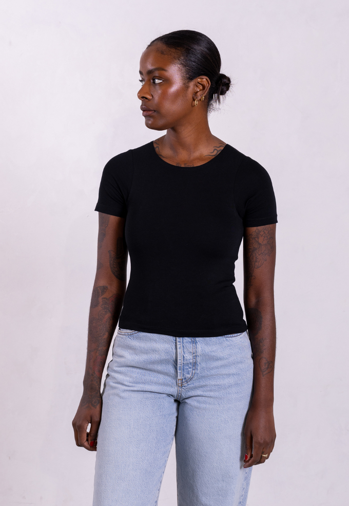 Organic Cotton Crew T-Shirt, Black from Not Basics