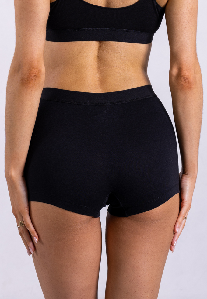 Women's Boxer Briefs, Black from Not Basics