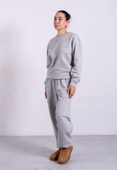 Organic Cotton Sweatshirt, Light Grey Marl via Not Basics