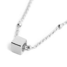 Solid as a Block ketting zilver via Nowa