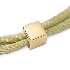 Solid as a Block armband goud ~ lime via Nowa