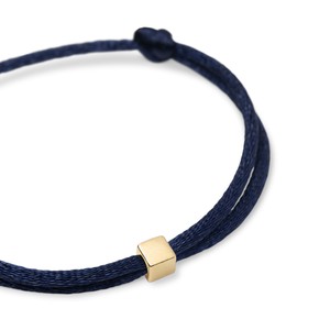 Solid as a Block armband goud ~ donkerblauw from Nowa