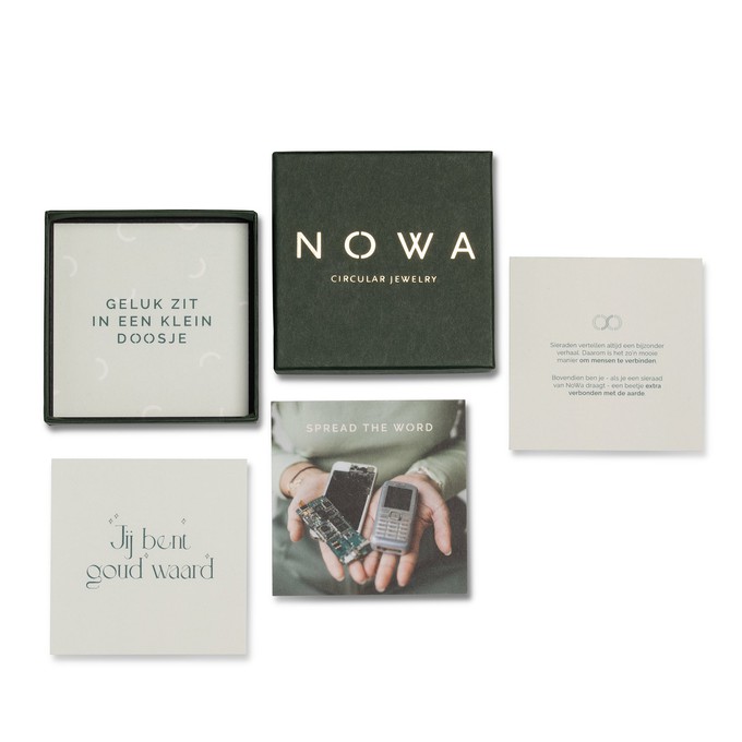 No Waste armband zilver from Nowa