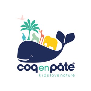 COQ EN PÂTE T-shirt van biokatoen met een schildpad from Olifant en Muis