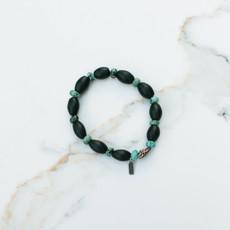 Bracelet Onyx and African Turquoise via OUTRGS