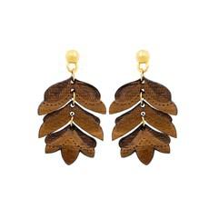 Uler-Uleran Recycled Wood Earrings via Paguro Upcycle