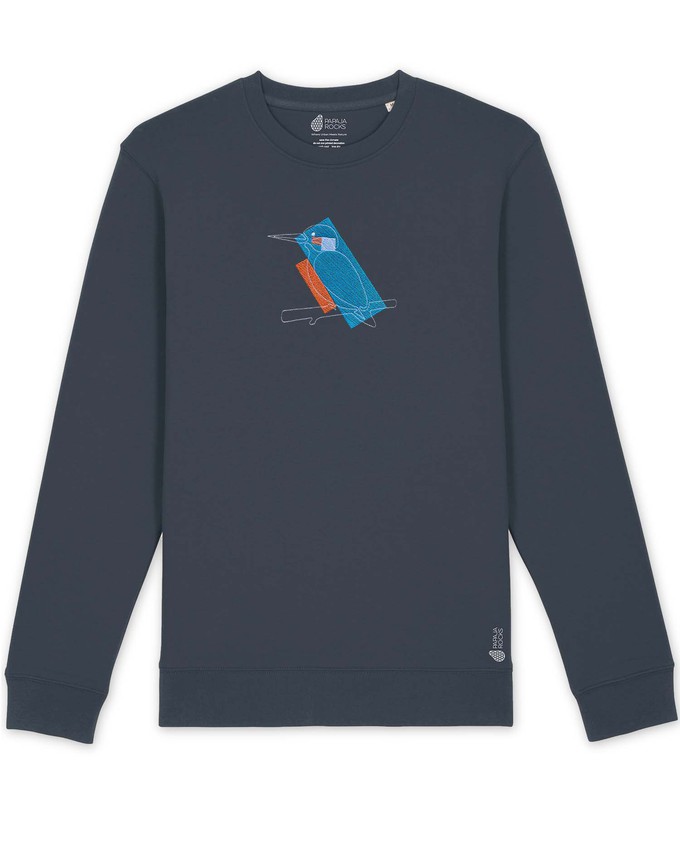 De IJsvogel | Sweater Unisex | India Ink Grey from PapajaRocks