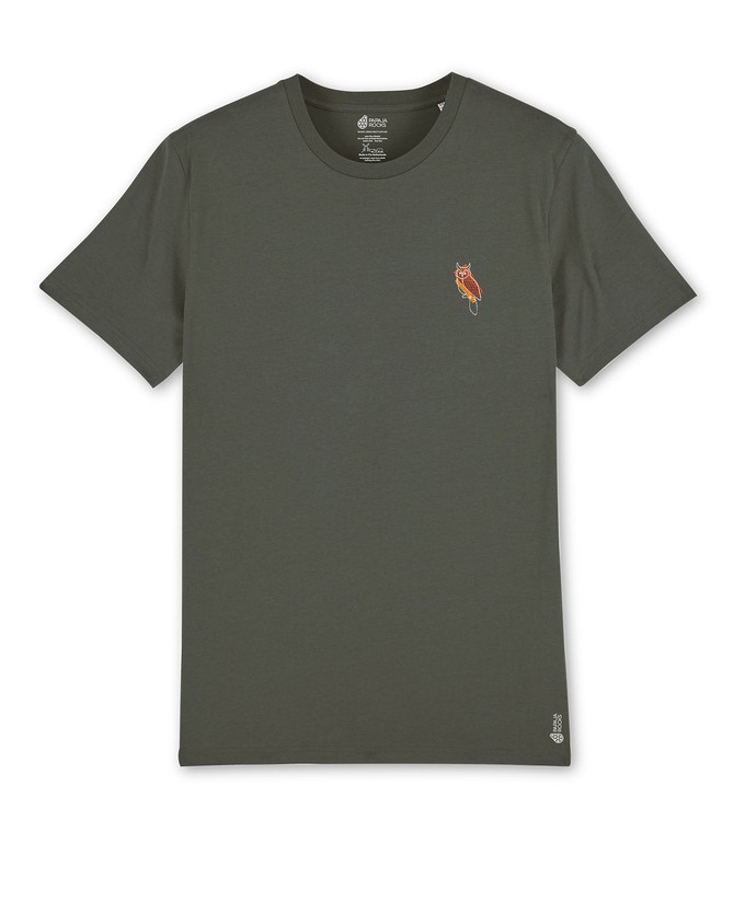 De Uil | T-shirt Unisex | Khaki from PapajaRocks