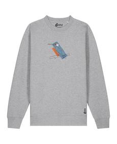 De IJsvogel 2.0 | Sweater Unisex | Melange Grey via PapajaRocks