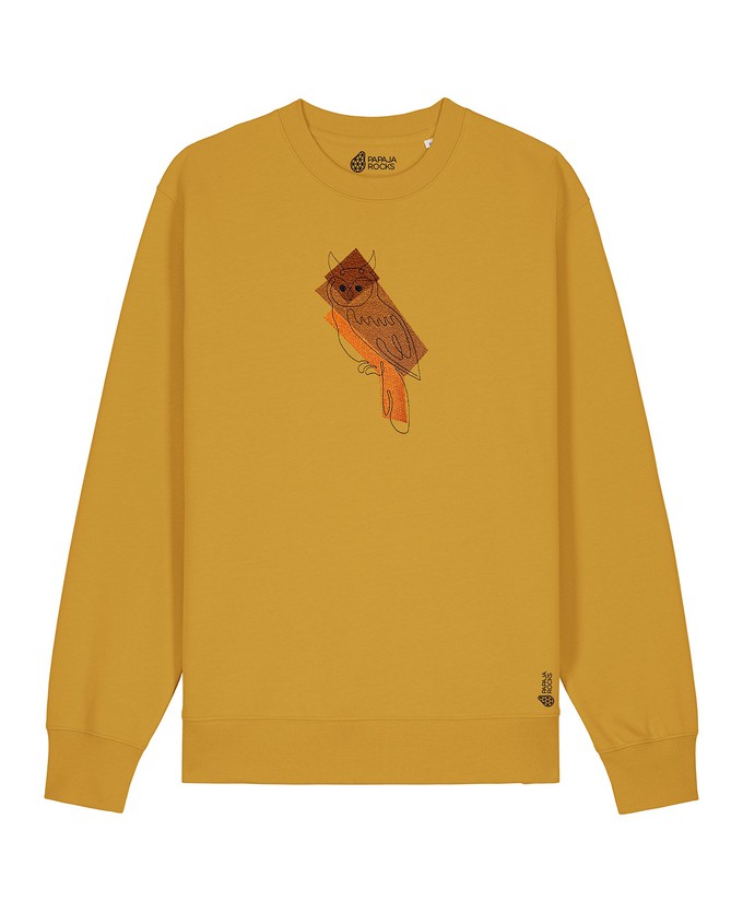 De Uil | Sweater Unisex | Ochre from PapajaRocks