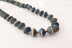 Short necklace with paper beads "Banda" - Also suitable for children from PEARLS OF AFRICA