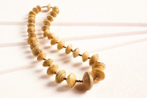 Elegant necklace with paper beads "Jarara" from PEARLS OF AFRICA