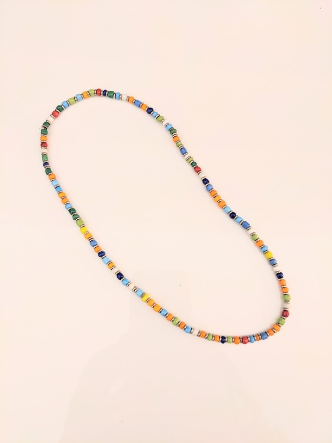 Slim Glass Beads Necklace "Murano" from PEARLS OF AFRICA