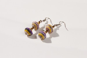 Earrings with two paper beads "Happy Africa" from PEARLS OF AFRICA