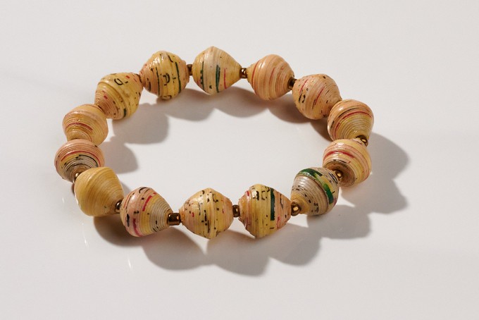 Paper bead bracelet "Africa 1 Row" from PEARLS OF AFRICA