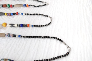 Colorful glass pearl necklace "Maiduguri" from PEARLS OF AFRICA