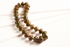 Short necklace with paper beads "Mara" from PEARLS OF AFRICA