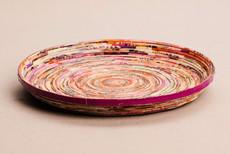 Medium-sized decorative tray made of recycled paper "Kampala M" via PEARLS OF AFRICA