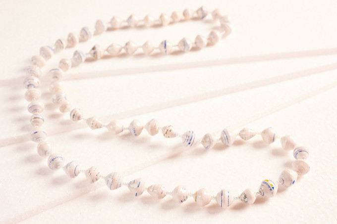 "Saint Tropez" paper pearl necklace from PEARLS OF AFRICA