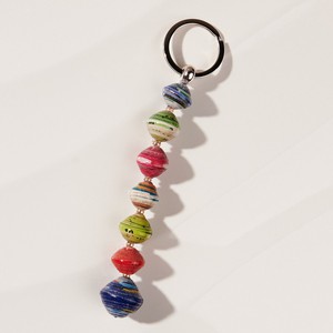 Keychain made of paper beads "Kumasi" from PEARLS OF AFRICA