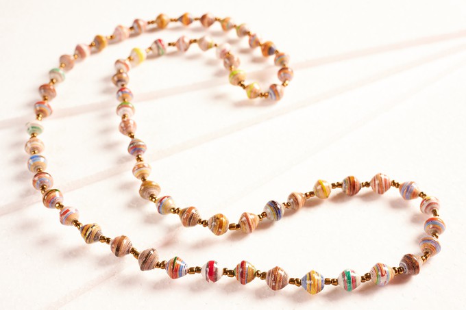 "Saint Tropez" paper pearl necklace from PEARLS OF AFRICA