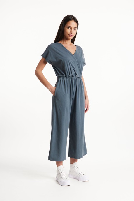 Evelyn Jumpsuit in Dark Grey from People Tree