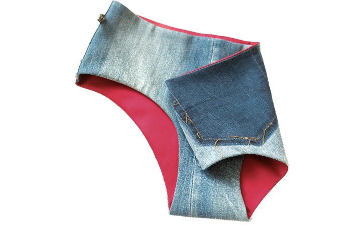 Jean Hipster Briefs Red Lining from Pepavana