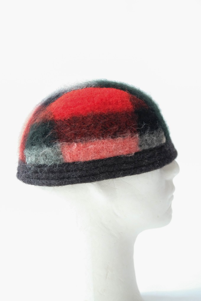 Dock Worker Beanie | Red & Green Checks from Pepavana