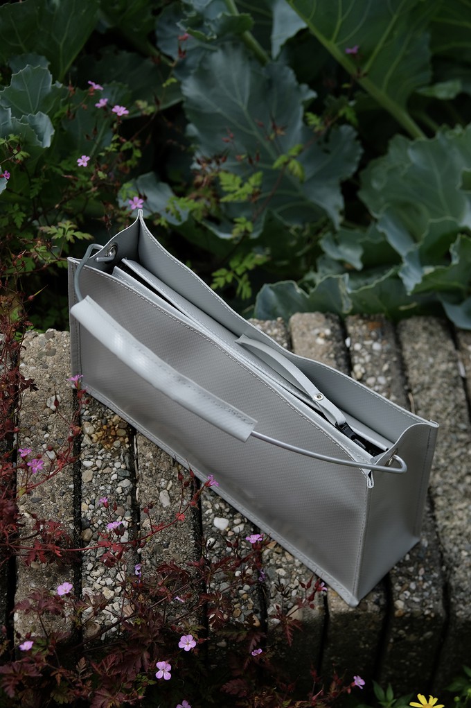 Grey Bucket Handbag from Pepavana