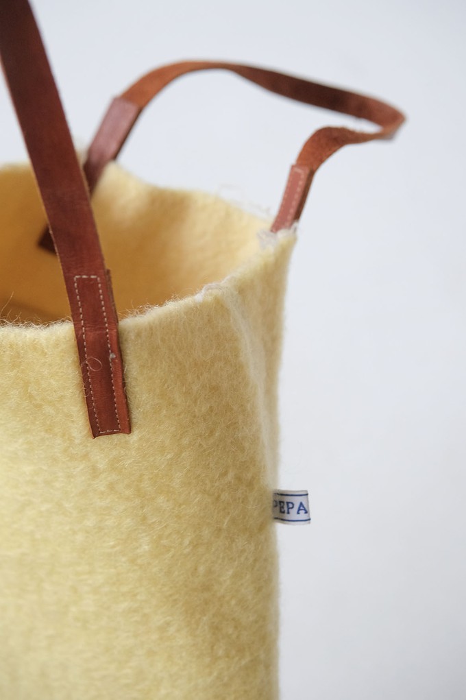 Soft Mini Shopper Bag Yellow from Pepavana