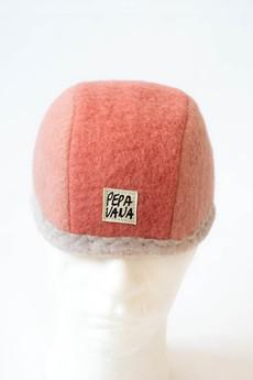 Dock Worker Beanie | two tone coral via Pepavana