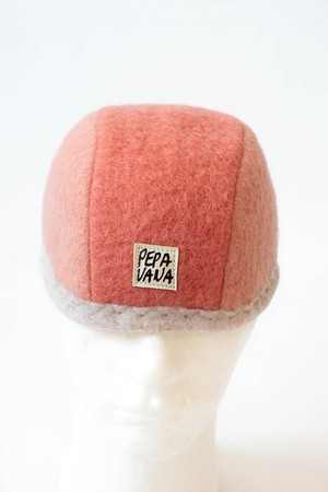 Dock Worker Beanie | two tone coral from Pepavana