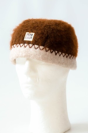 Dock Worker Beanie | Brown & Hairy from Pepavana