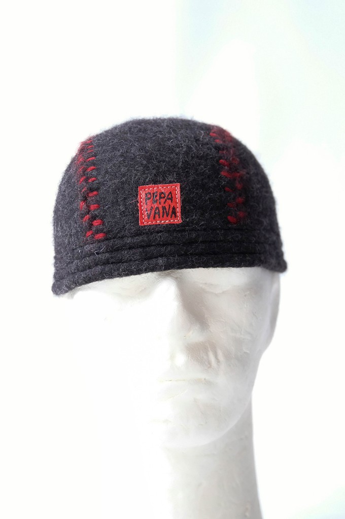 Natural Wool Felt Leon Beanie from Pepavana