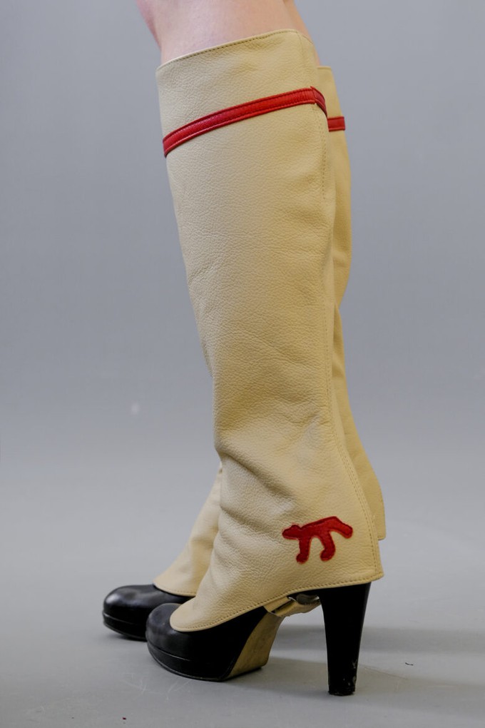 Red Stripe Gaiters from Pepavana