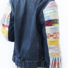 Restyled Jeans Jacket G-Star | rainbow sleeves via Pepavana
