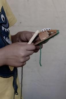 Loom set for DIY Elastic Wristband via Pepavana