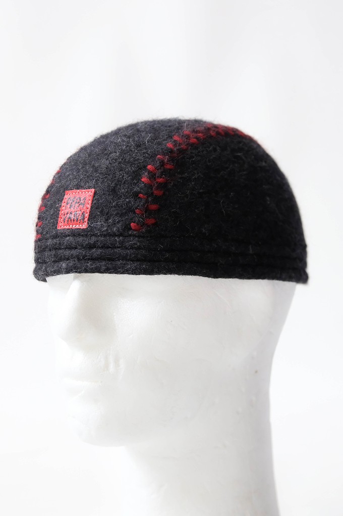 Natural Wool Felt Leon Beanie from Pepavana