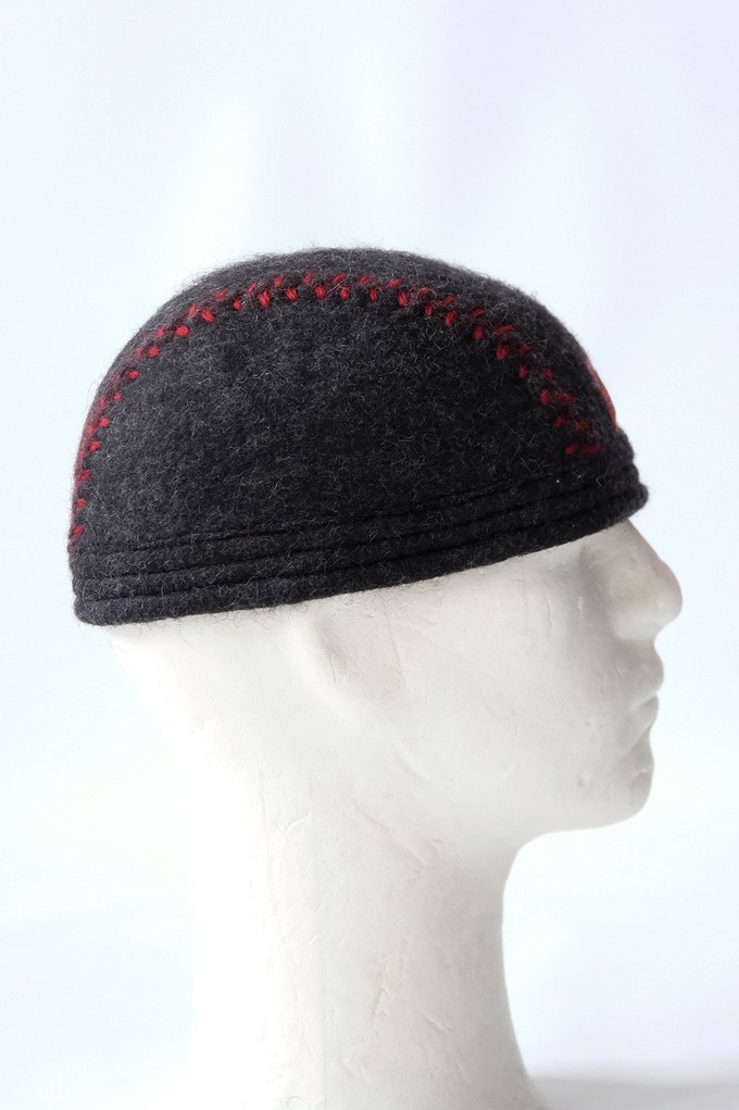 Natural Wool Felt Leon Beanie from Pepavana