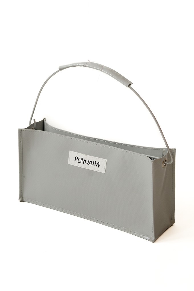 Grey Bucket Handbag from Pepavana