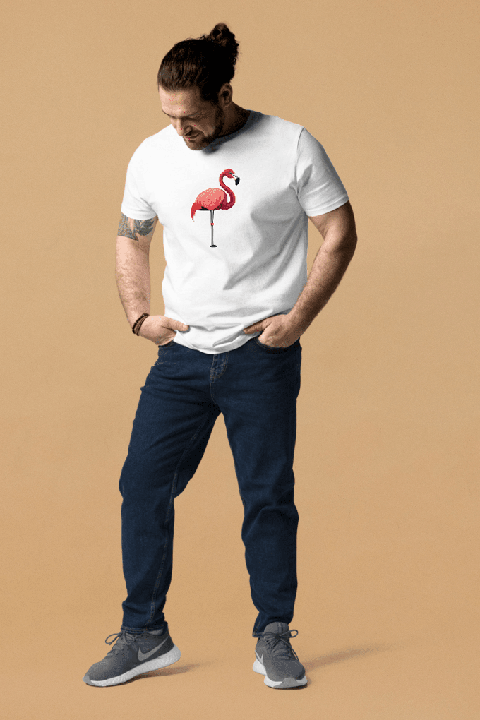 Flamingo T-Shirt Unisex from Pitod