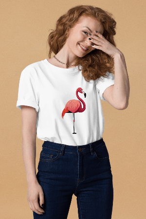 Flamingo T-Shirt Unisex from Pitod