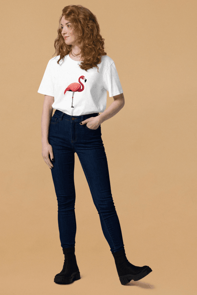 Flamingo T-Shirt Unisex from Pitod