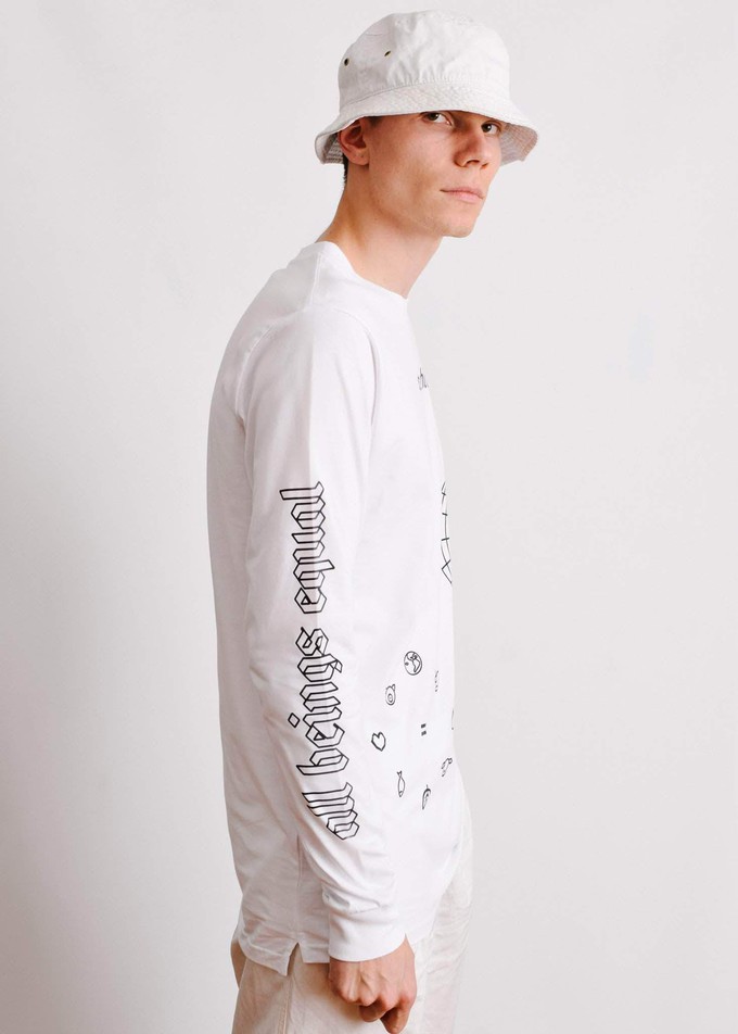 Earthling Long Sleeve - White from Plant Faced Clothing