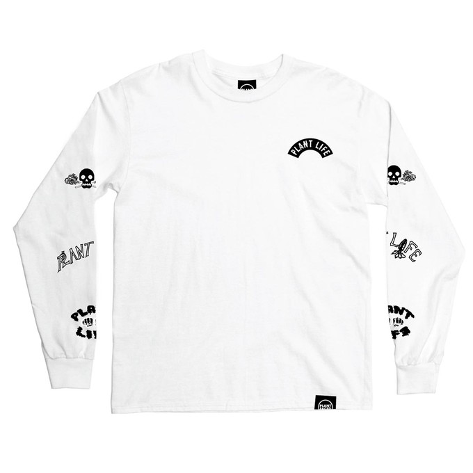 Plant Life Long Sleeve - White from Plant Faced Clothing